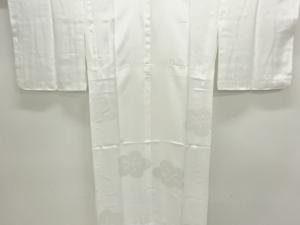 未使用品　梅模様織り出し単衣長襦袢